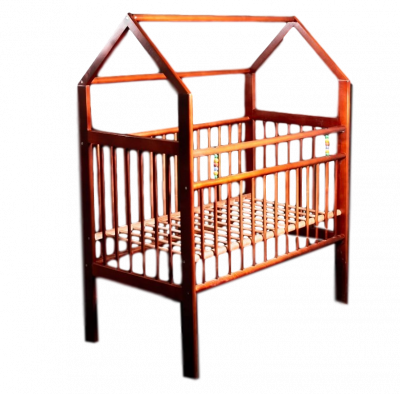 Кровать детская Женечка-8 домик  - Цвет орех - Картинка #1